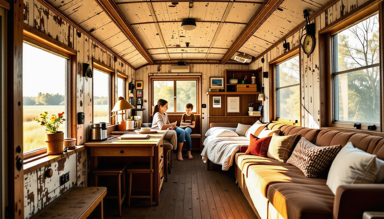 discover how a creative family turned a 1909 abandoned train car into a one-of-a-kind airbnb experience, generating over $90,000 annually. take a virtual tour inside this unique accommodation and see the transformation that blends history with modern comfort.
