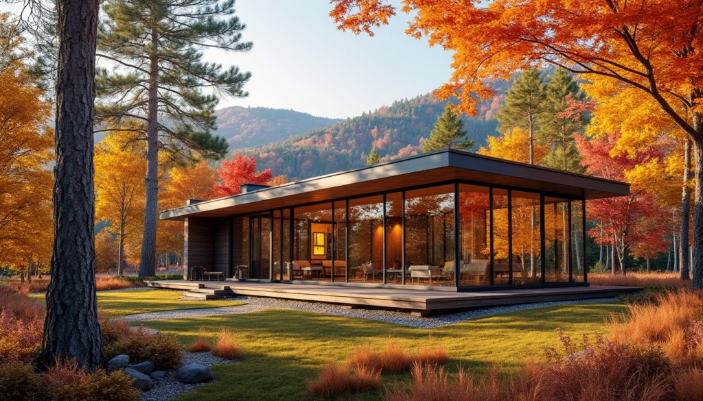 experience the ultimate fall escape in airbnb’s most-wishlisted glass-mirrored cabin! enjoy stylish comfort and direct access to a stunning state park for breathtaking views and unforgettable adventures.