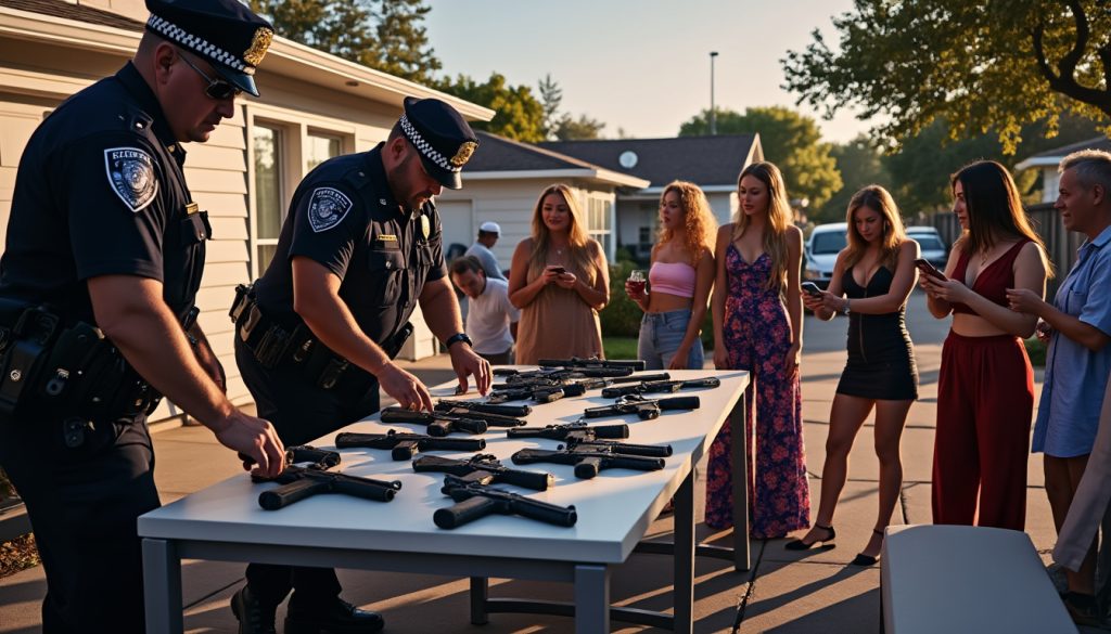 tulsa authorities seized 13 firearms and broke up two illegal airbnb parties in a coordinated operation, highlighting their ongoing efforts to maintain safety and prevent crime in the community.